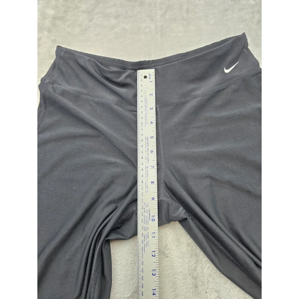 Nike Fit Dry Women Black Wide Leg Yoga Pants Athletic Training Sweats Size Small